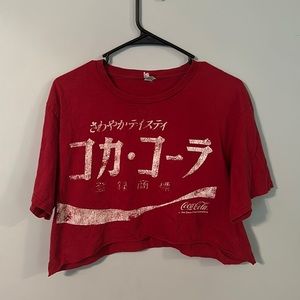 Japanese cocoa cola cropped t shirt! 🥤‼️💥